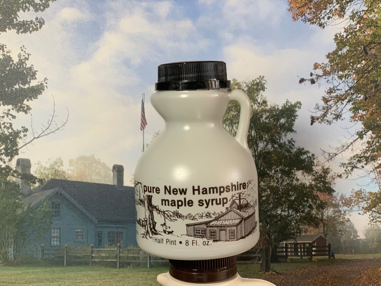 Pure New Hampshire Maple Syrup in Plastic Jugs (All Sizes) Mini 3.4 oz / Dark Robust